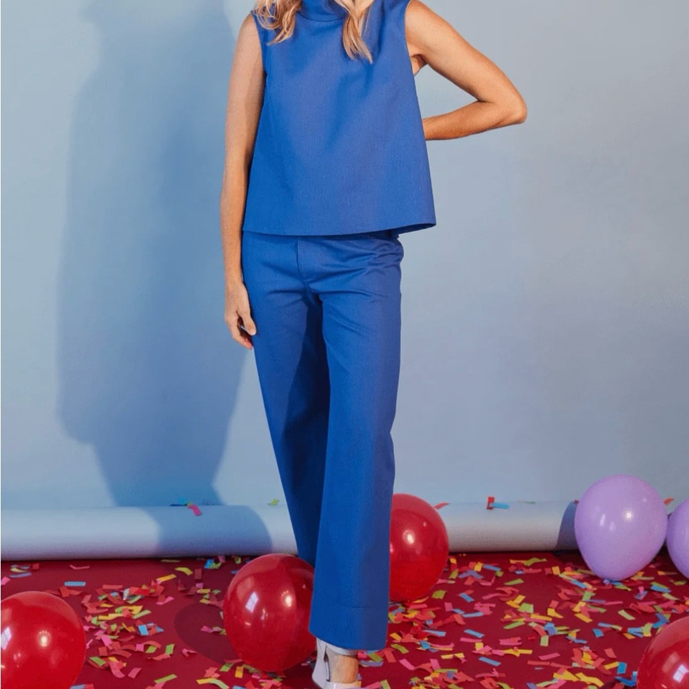 Buru Birthday Mod Top & Birthday Charlie Pant in Fading Denim - NWT